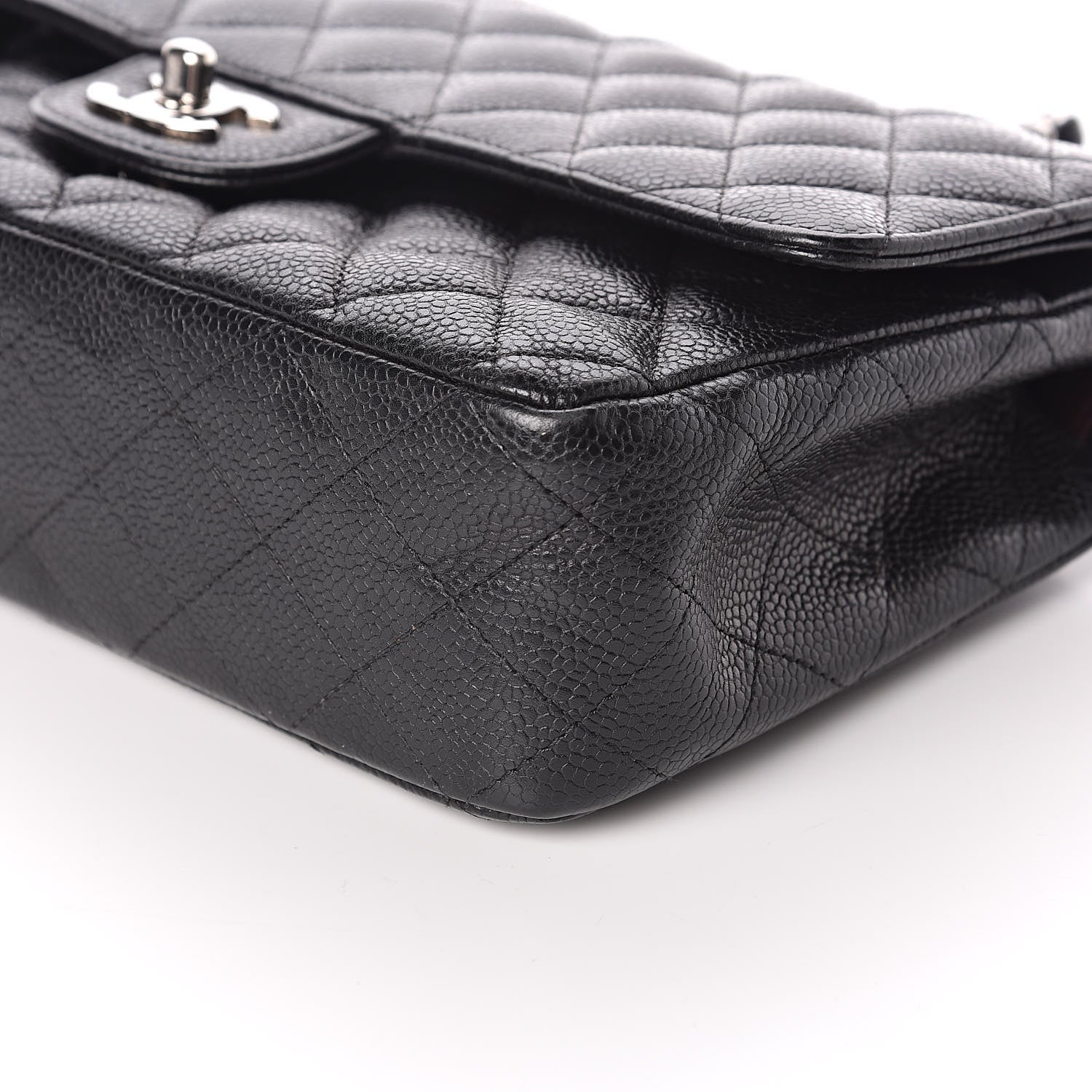 Chanel Caviar Quilted Medium Double Flap Black 11 of 12