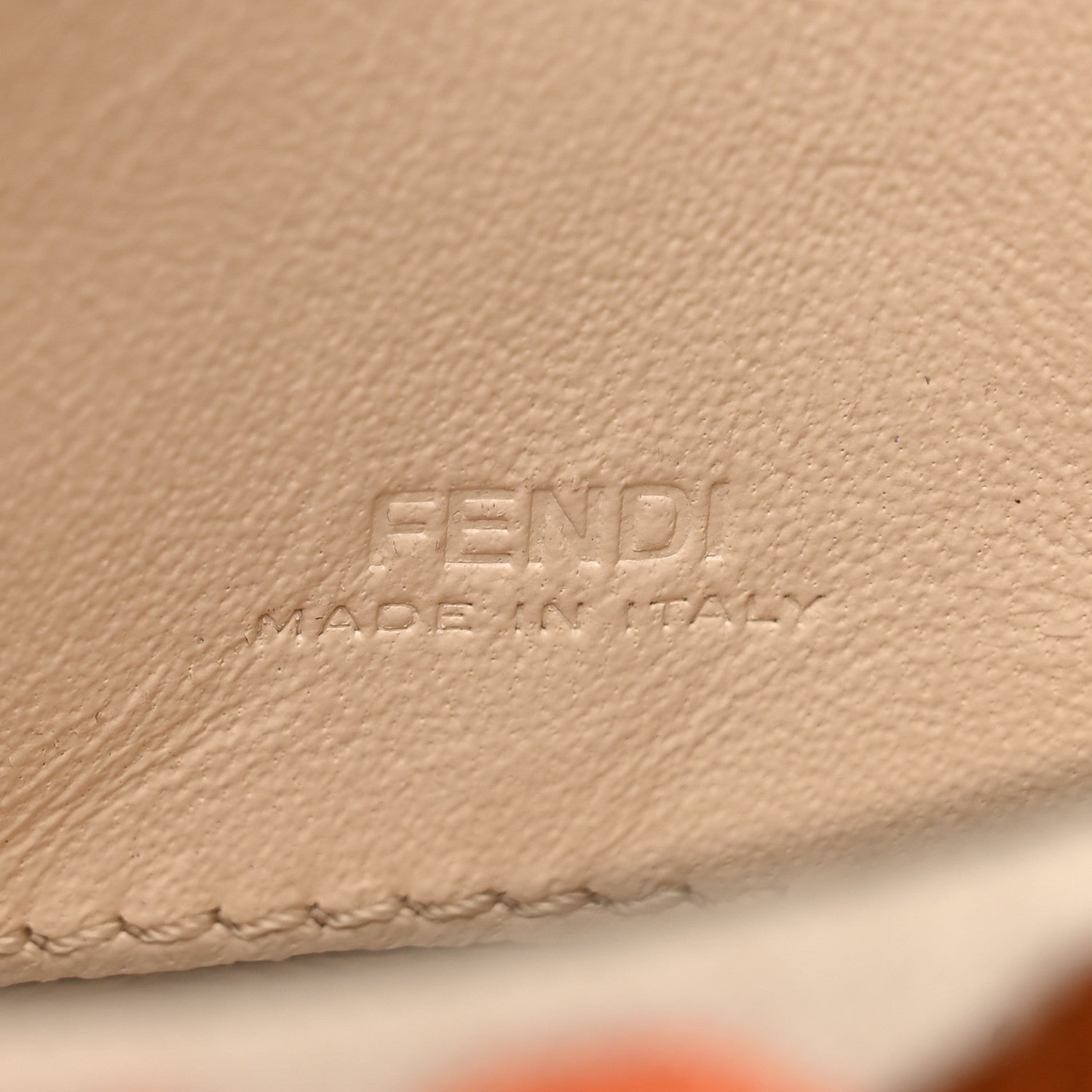 Fendi Canvas Nappa FF Multicolor Embroidered Nano Maxi Buckle Baguette Charm Grezzo Multicolor 7 of 8