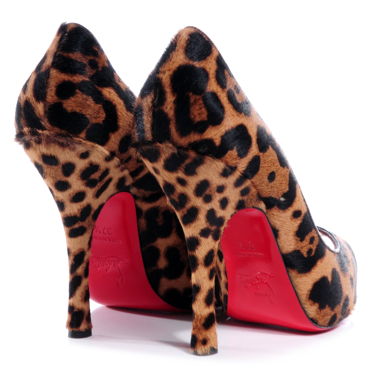 Calf Hair Leopard Print Maryl 120 Pumps 37.5