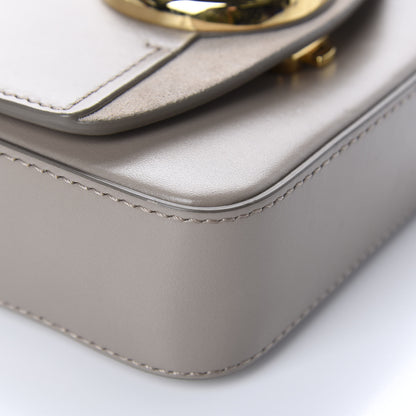 Chloe Shiny Calfskin Suede Mini C Double Carry Motty Grey 6 of 9