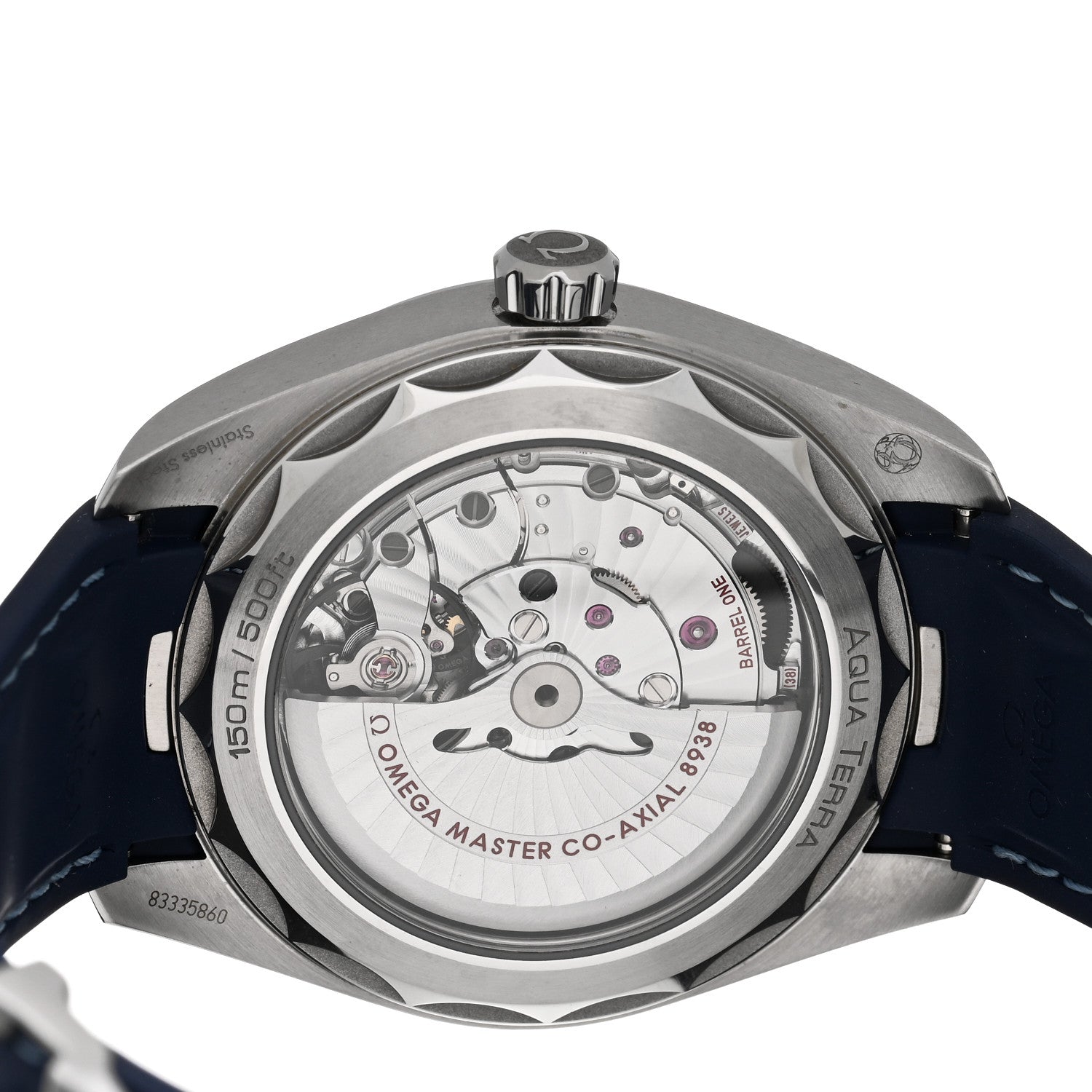 Omega Stainless Steel Rubber 43mm Seamaster Aqua Terra World Time Chronometer Automatic Watch Blue 220.12.43.22.03.001 4 of 5