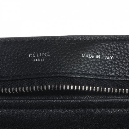 Celine Drummed Leather Suede Large Trapeze Black 5 of 7