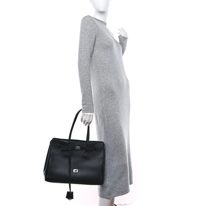 Balenciaga Smooth Calfskin Medium Bel Air Carry All Bag Black 2 of 10