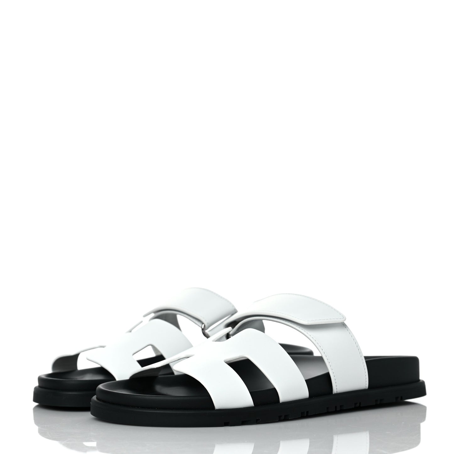 Calfskin Womens Chypre Sandals 37 White