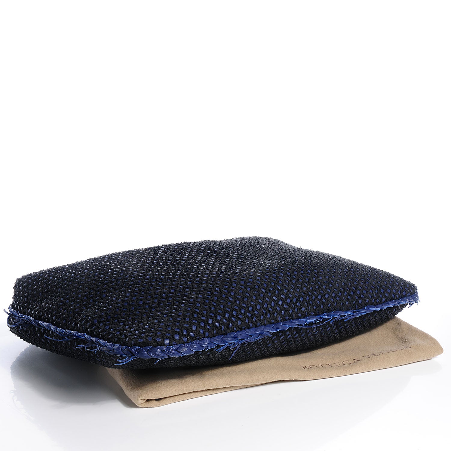 Bottega Veneta Nappa Silk Mini Ponza Devore Fuzzy Hobo Indigo 4 of 8