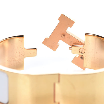Hermes Enamel Wide Clic Clac H Bracelet PM White 5 of 6