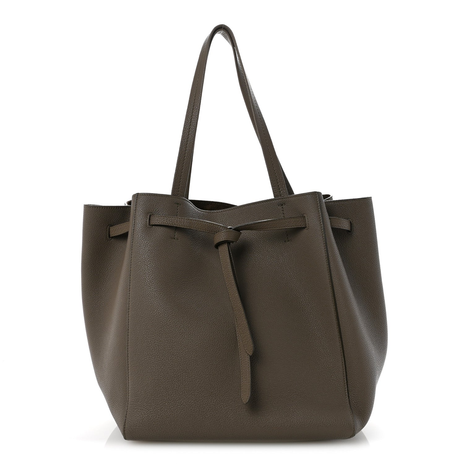 Celine Soft Grained Calfskin Small Belt Cabas Phantom  Taupe 1 of 12