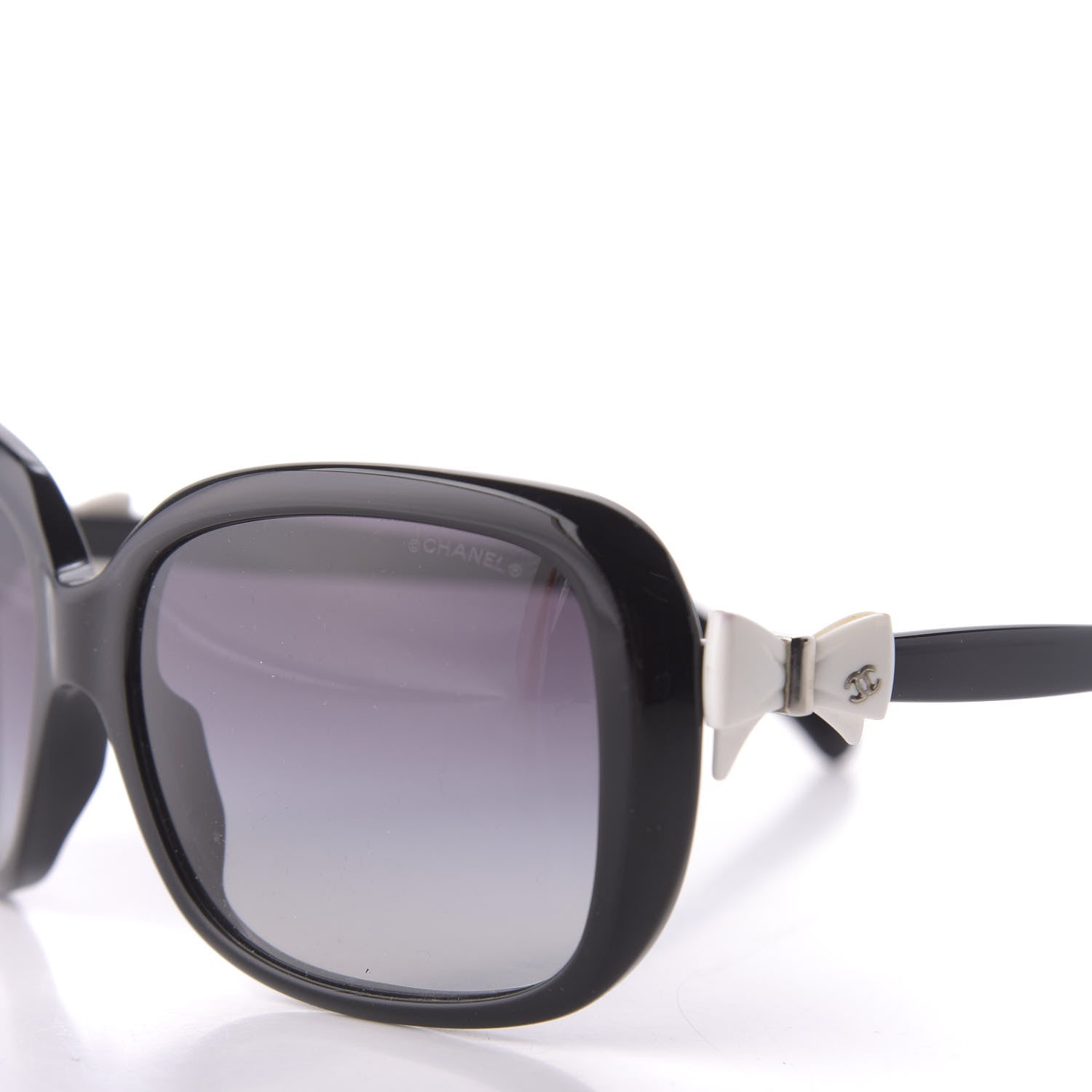 Chanel CC Bow Sunglasses 5171 Black White 8 of 10