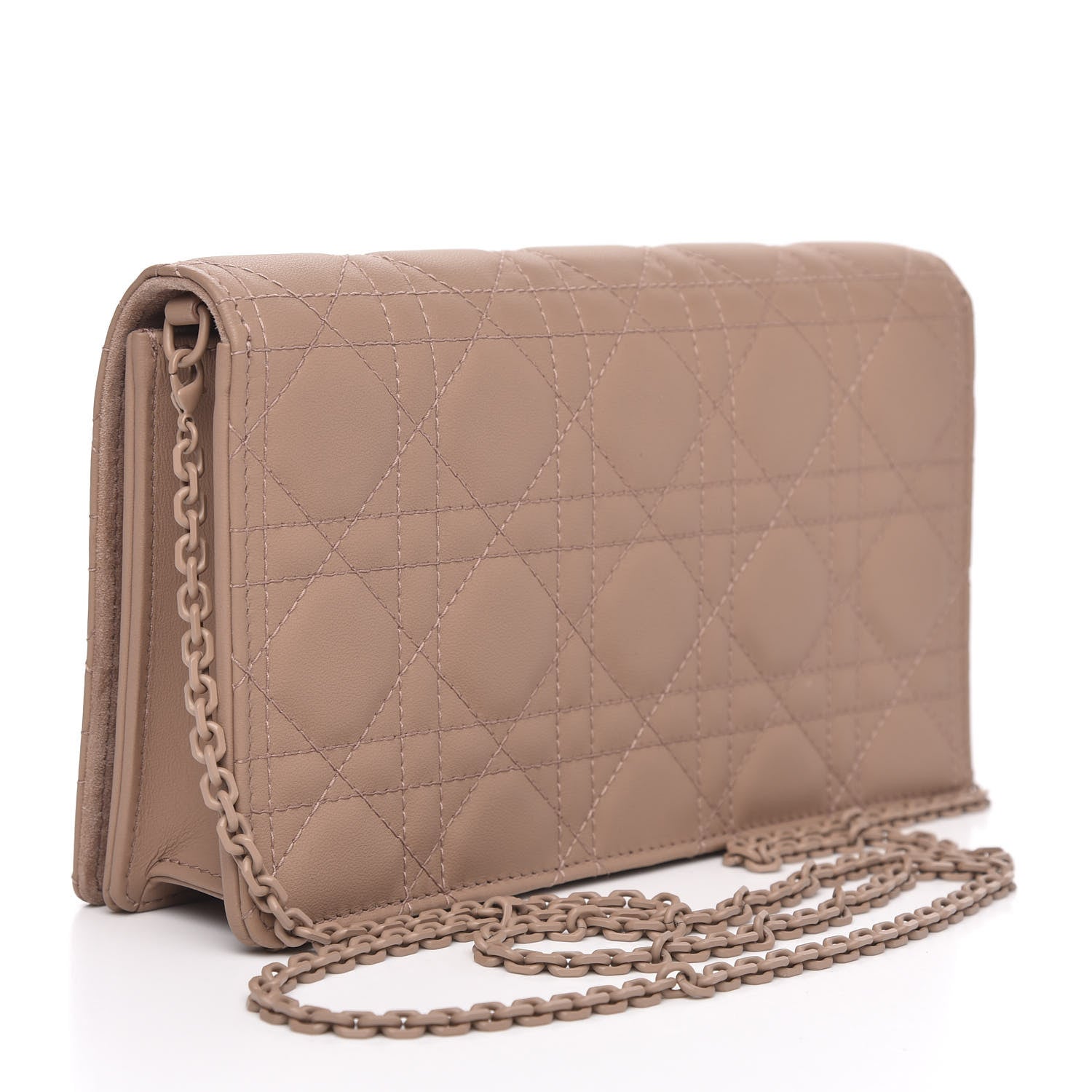 Christian Dior Ultra Matte Calfskin Cannage Lady Dior Clutch Fard 3 of 11