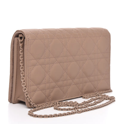 Christian Dior Ultra Matte Calfskin Cannage Lady Dior Clutch Fard 3 of 11