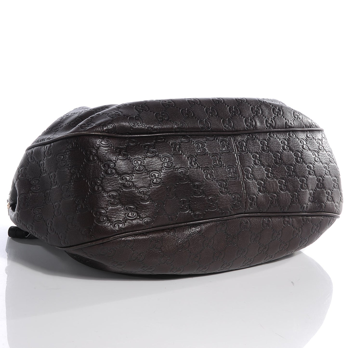 Guccissima Medium Sukey Hobo Dark Brown