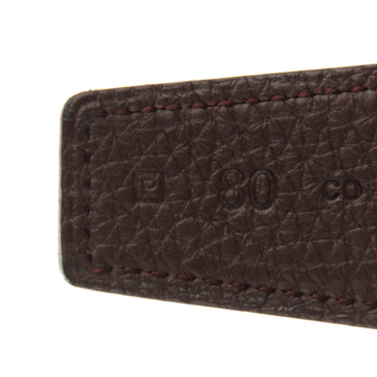 Hermes Box Togo 32mm H Belt 80 Black Chocolate 4 of 8