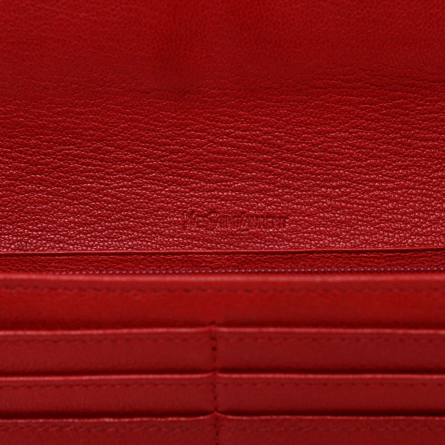Goatskin Belle De Jour Flap Wallet Rouge Orient