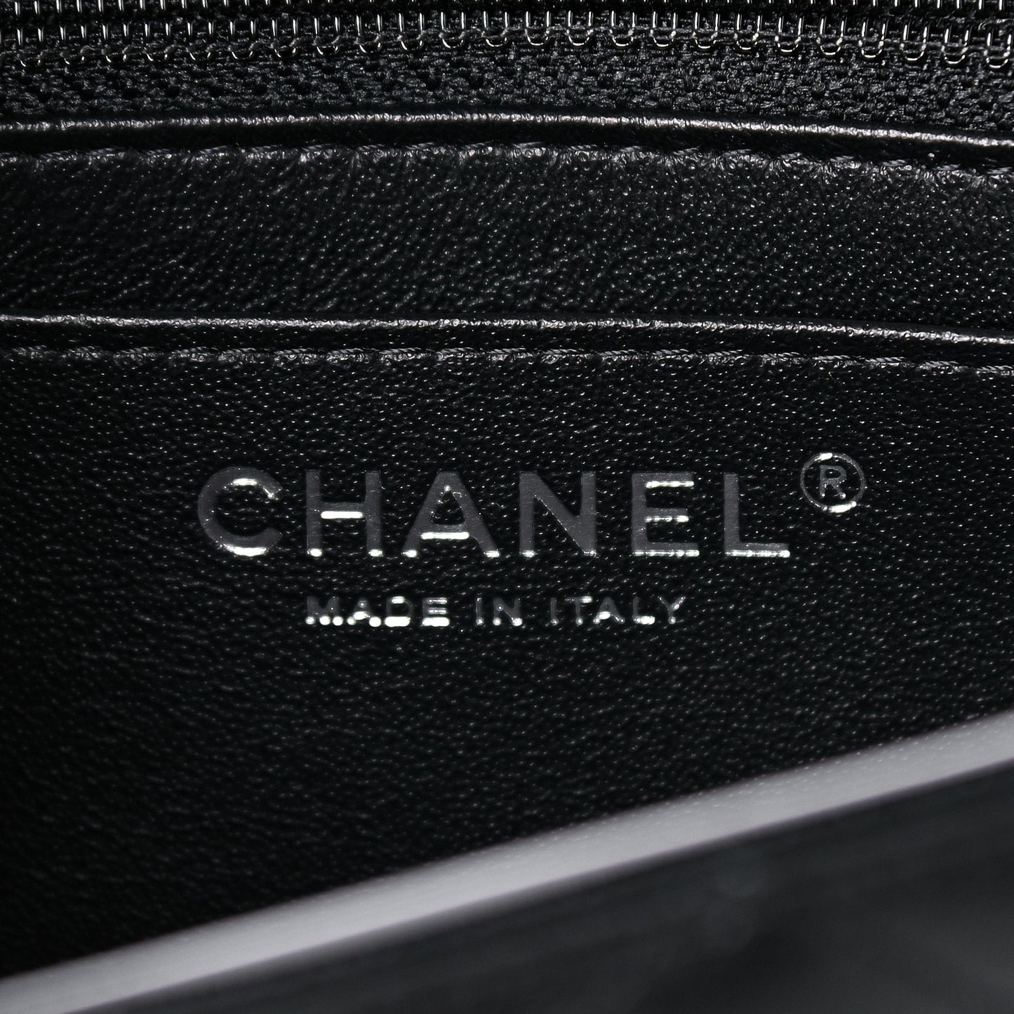 Lambskin Quilted Mini Rectangular Flap Black