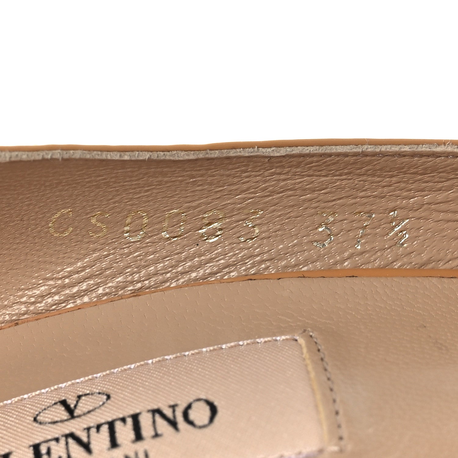 Valentino Garavani Patent Couture Bow Peep Toe Pumps 37.5 Beige