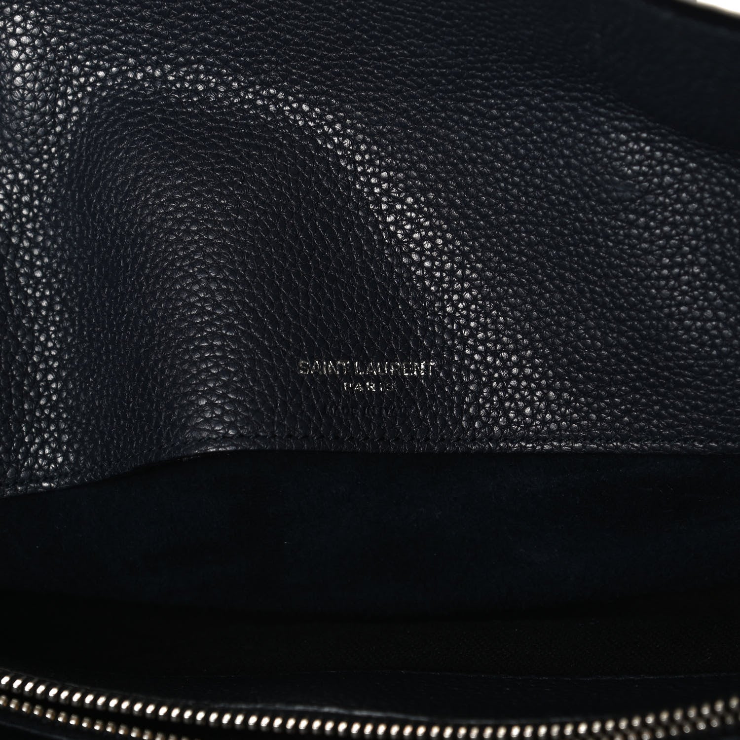 Saint Laurent Grained Calfskin Small Supple Sac De Jour Navy 5 of 13