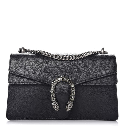 Gucci Pebbled Calfskin Small Dionysus Shoulder Bag Black 1 of 8