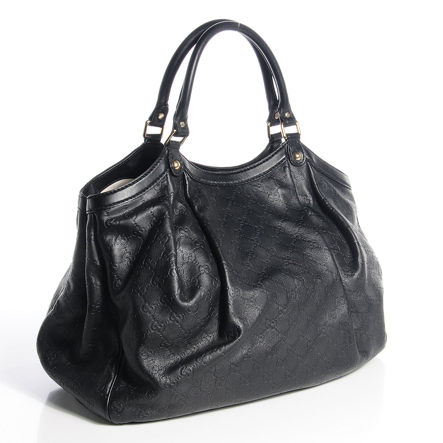 Guccissima Large Sukey Tote Black