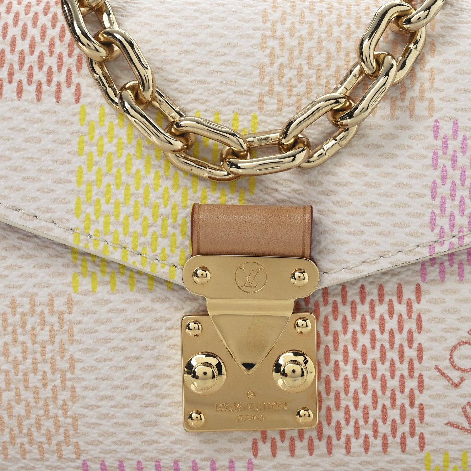 Louis Vuitton Damier Giant Pochette Metis East West Peach 7 of 13