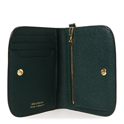 Delvaux Alpina Calfskin Vagabond Compact Wallet Forest 15 of 21