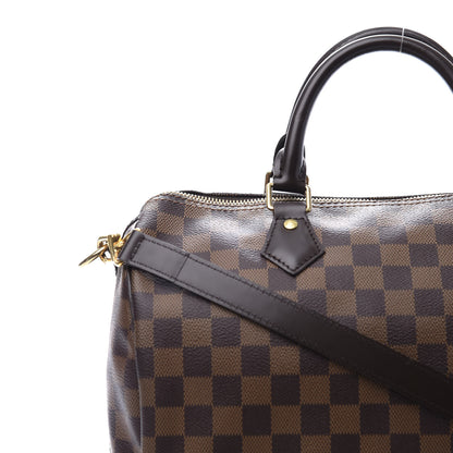 Louis Vuitton Damier Ebene Speedy Bandouliere 30 9 of 11