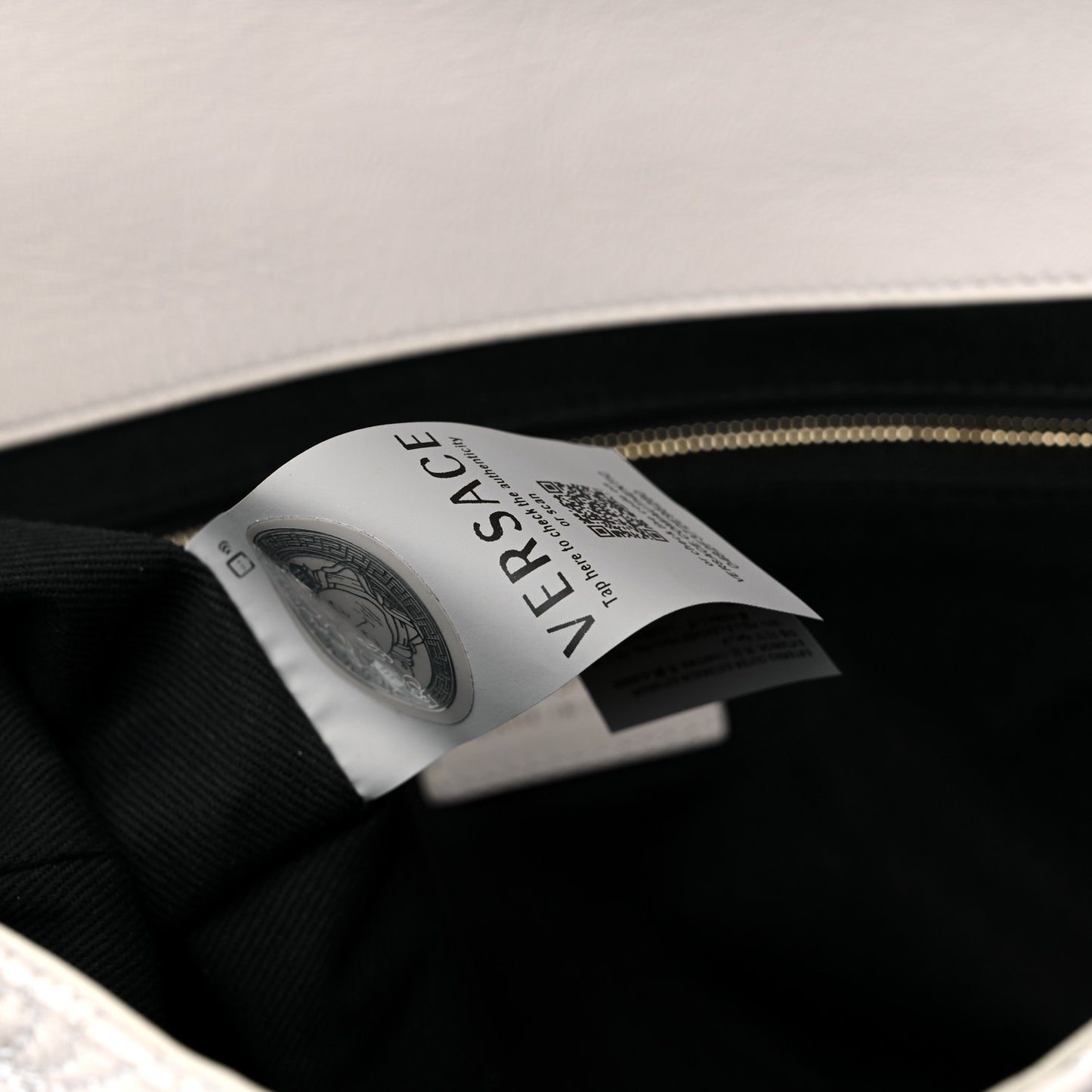 Nappa Barocco Quilted Vanitas Crossbody White