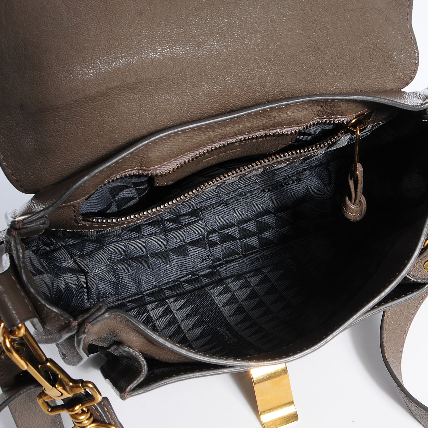 Proenza Schouler Leather PS1 Pouch Messenger Bag Smoke 9 of 14