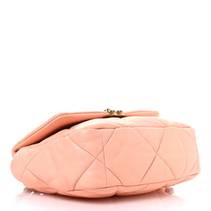 Chanel Lambskin Quilted Medium Chanel 19 Flap Light Pink 4 of 11