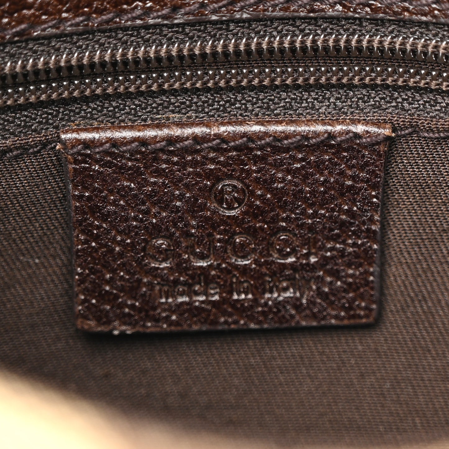 Monogram Waist Pouch Bag Dark Brown