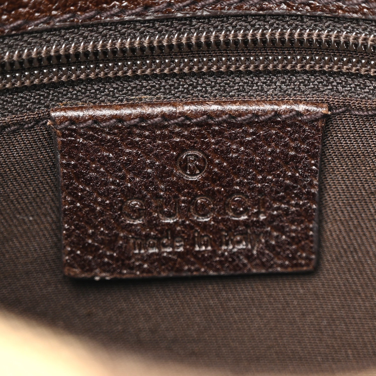 Gucci Monogram Waist Pouch Bag Dark Brown 6 of 11