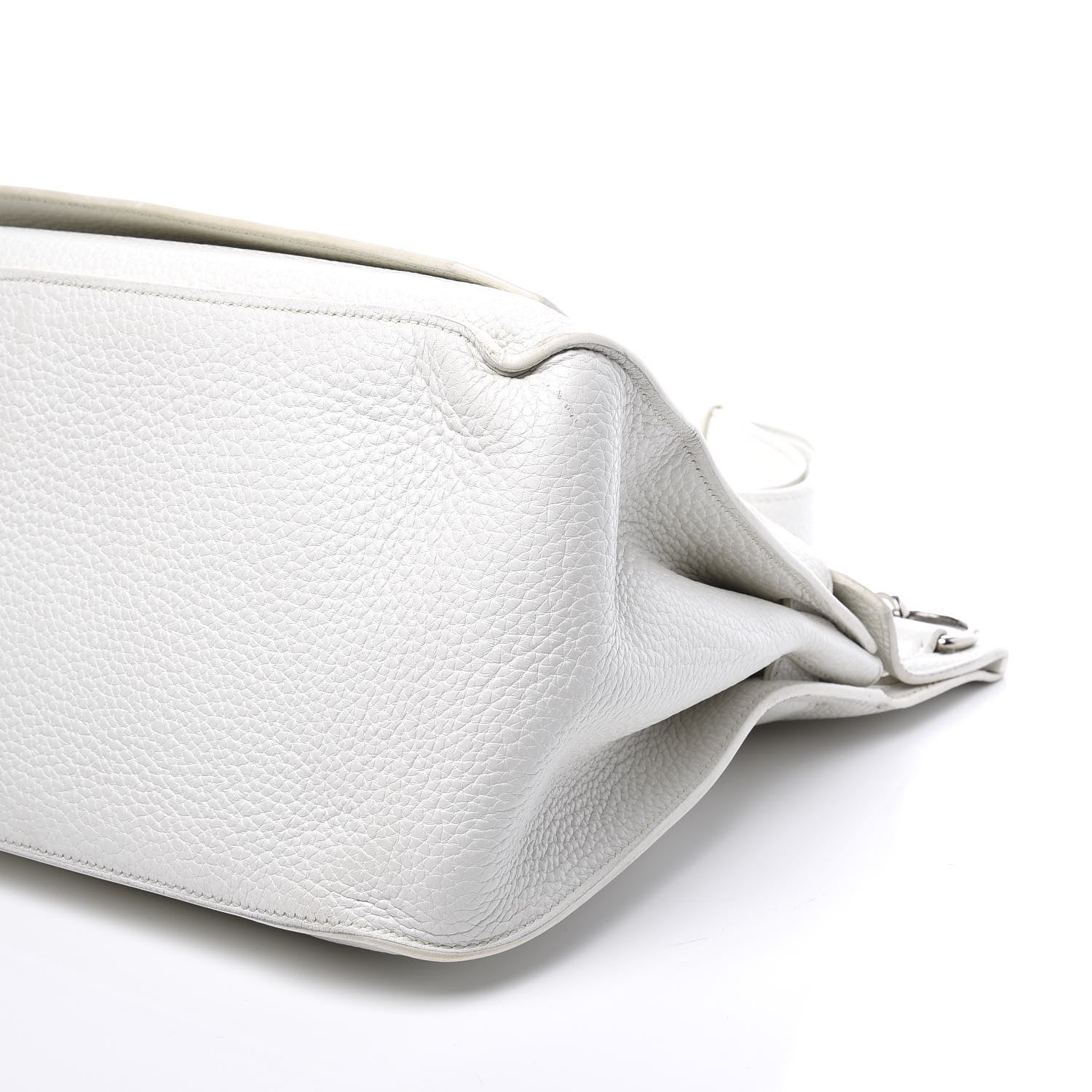 Hermes Taurillon Clemence Jypsiere 34 White 6 of 13