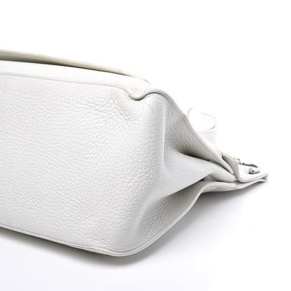 Hermes Taurillon Clemence Jypsiere 34 White 6 of 13