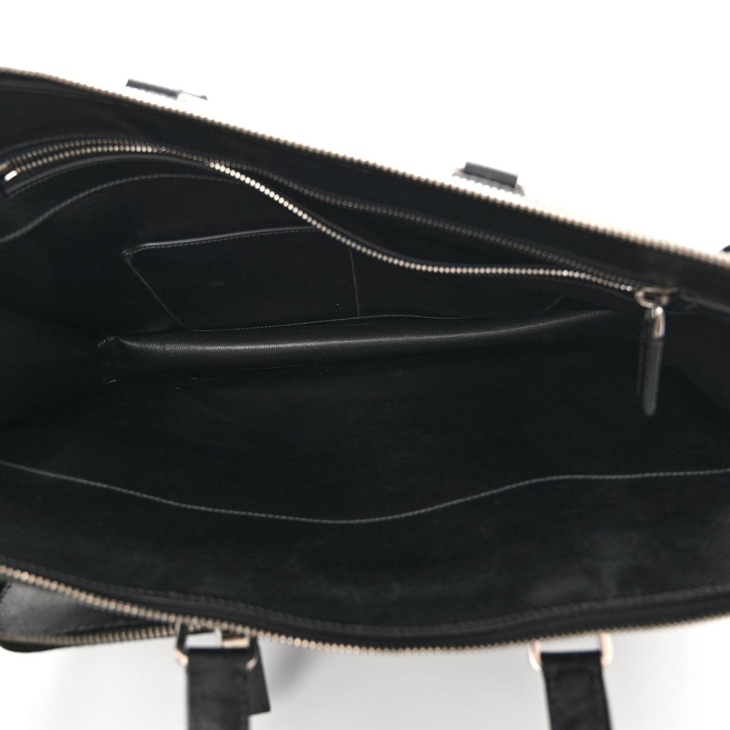 Saffiano Travel Briefcase Black