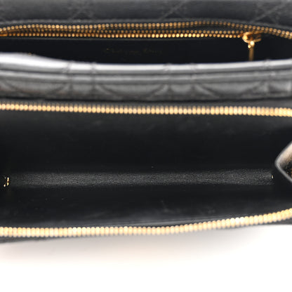 Christian Dior Supple Calfskin Caro Double Pouch Black 5 of 14