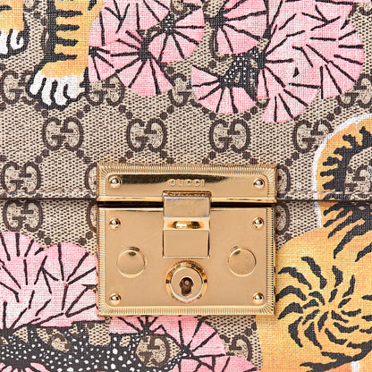 Gucci GG Supreme Monogram Bengal Medium Padlock Shoulder Bag Beige Pink 12 of 18