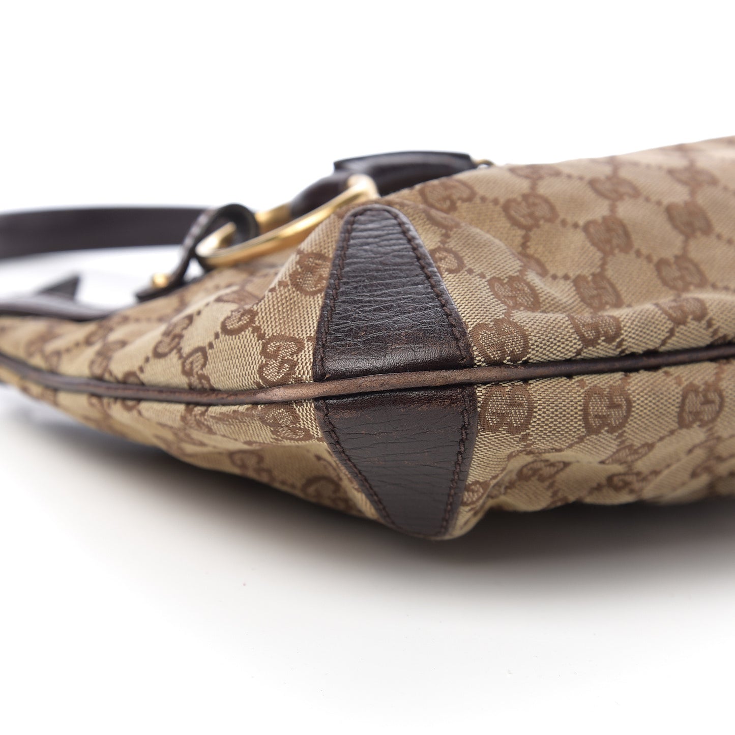 Monogram Horsebit Hobo Brown
