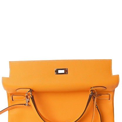 Hermes Epsom Candy Kelly Retourne 35 Jaune D'Or Feu 21 of 33