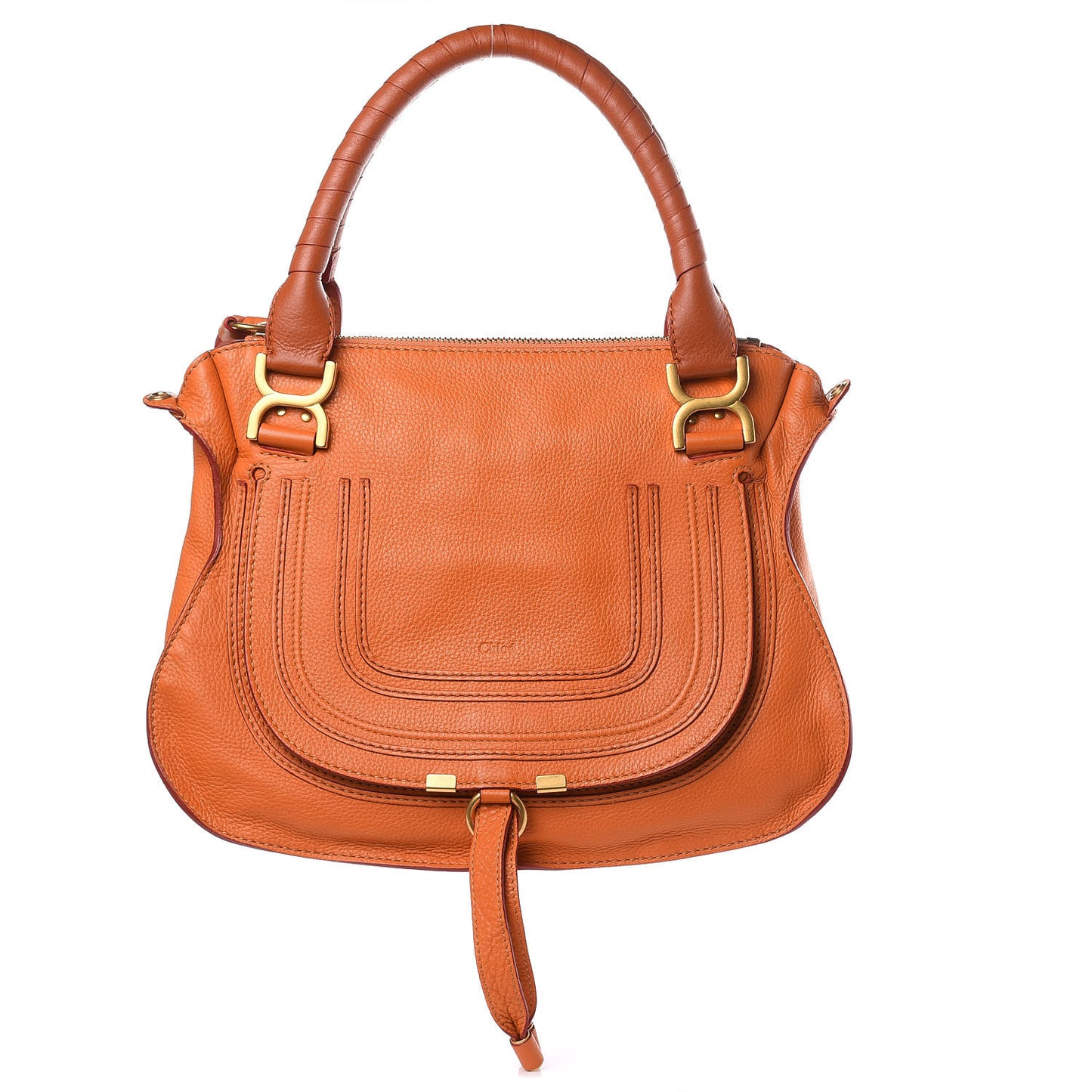 Calfskin Medium Marcie Satchel Indian Summer