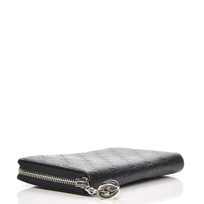 Gucci Guccissima Large Twins Zip Around Wallet Black 4 of 7