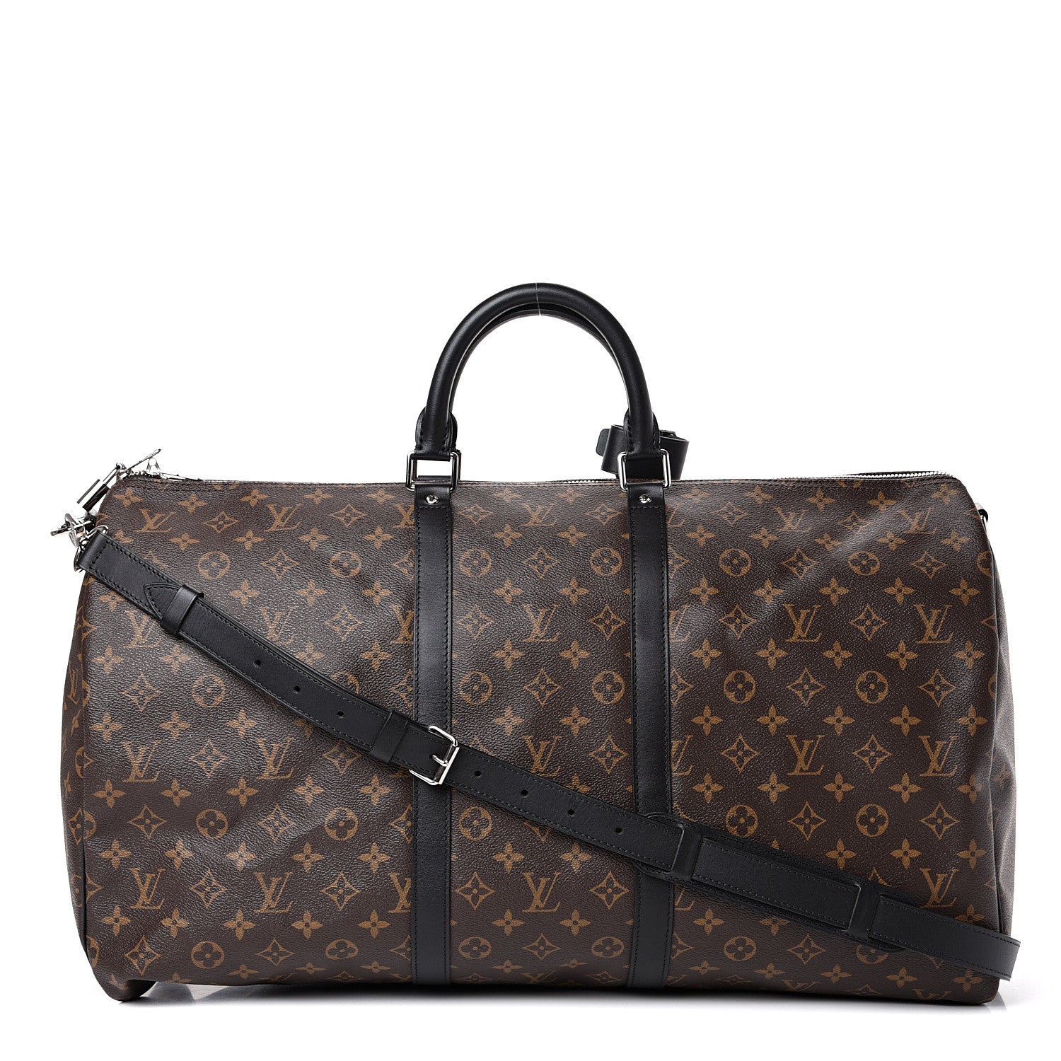 Louis Vuitton Monogram Macassar Keepall Bandouliere 55 1 of 8