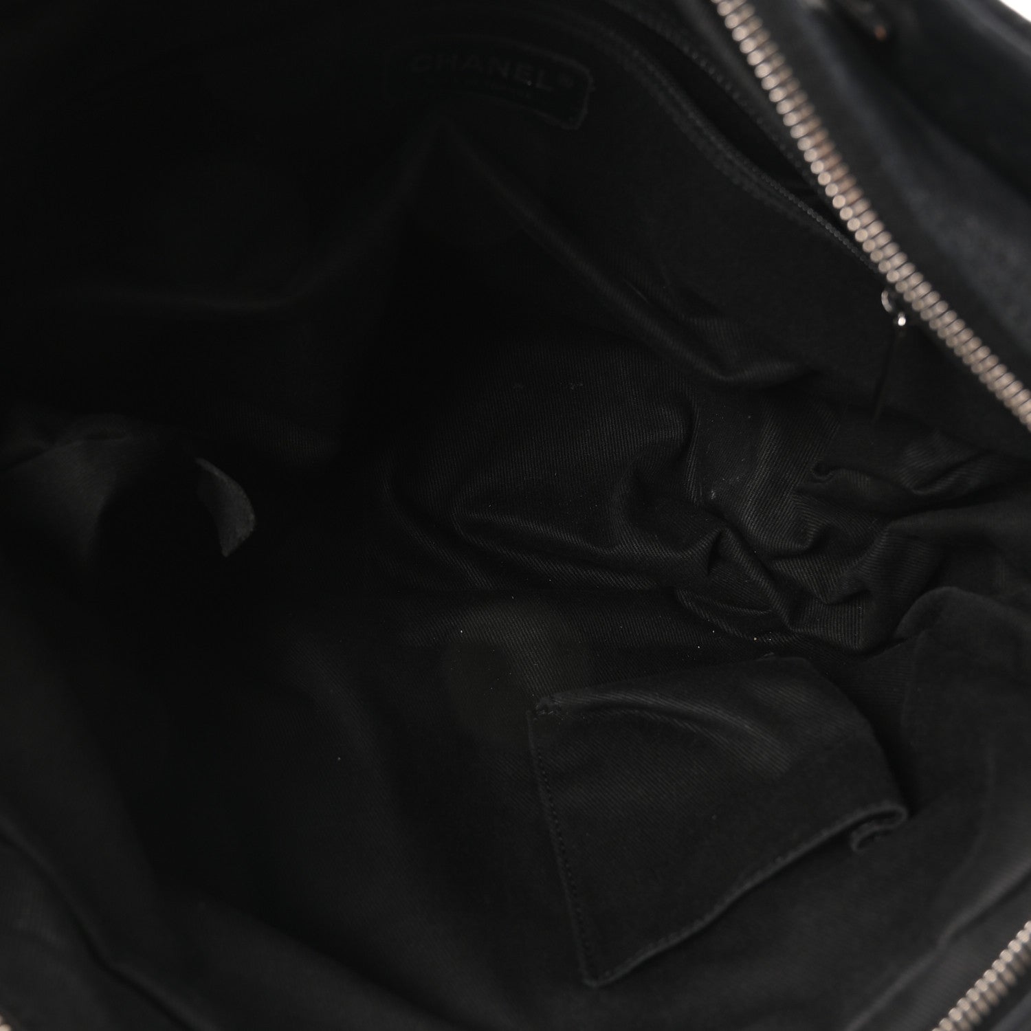 Chanel Calfskin Large Diamond Stitch Tote Black 5 of 10