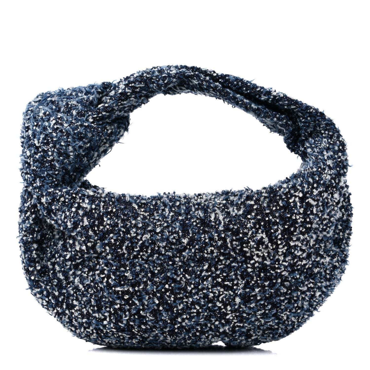 Bottega Veneta Denim Boucle Mini Jodie Indigo Silver 1 of 8