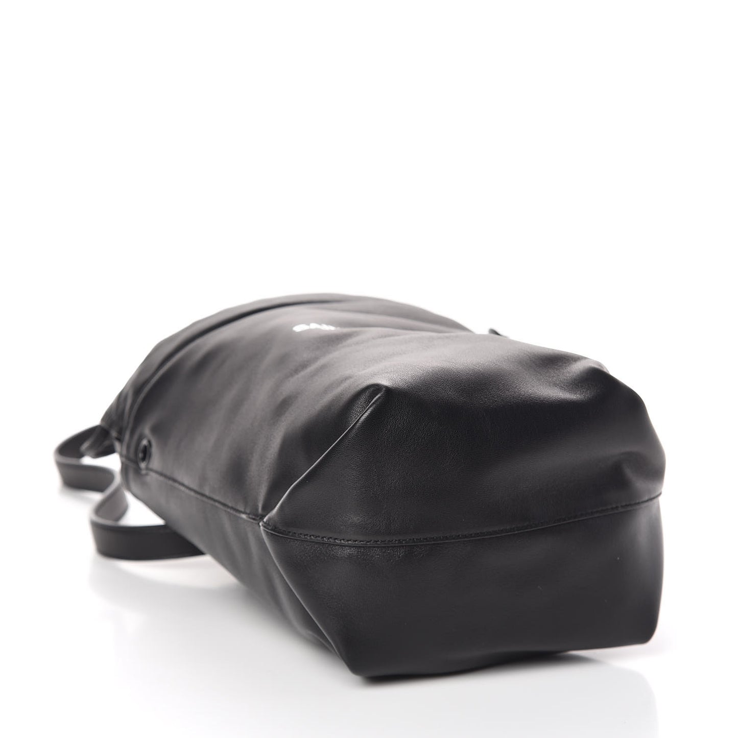 Lambskin Small Teddy Bucket Bag Black