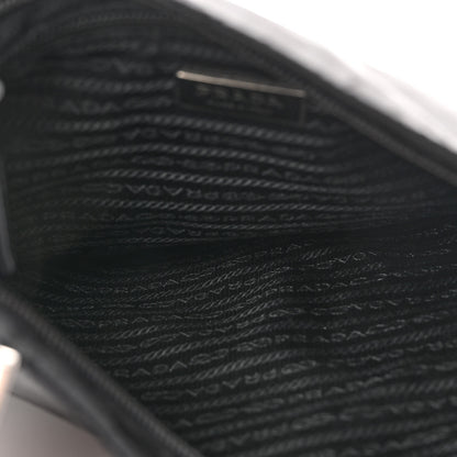 Prada Nylon Saffiano Flat Messenger Bag Black 5 of 9
