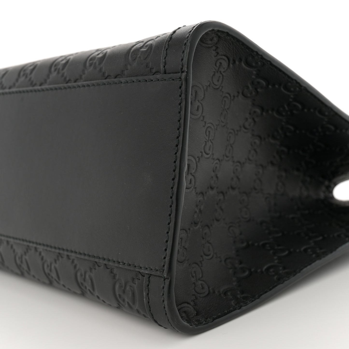 Guccissima Medium Padlock Tote Black