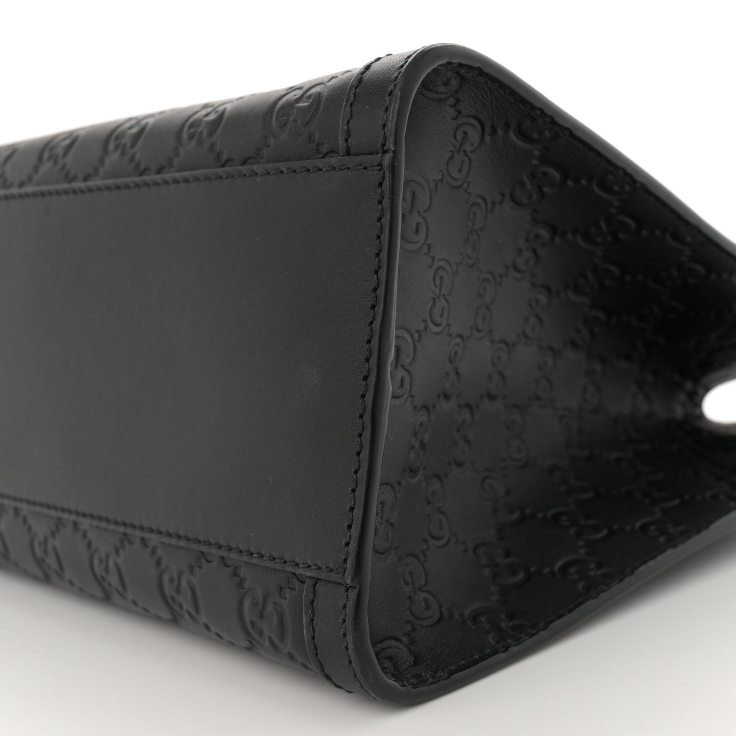 Gucci Guccissima Medium Padlock Tote Black 10 of 10