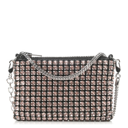 Alexander Wang Crystal Rhinestone Nano Wanglock Chain Crossbody Sandstone 1 of 12