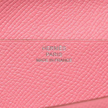 Hermes Epsom Bearn Gusset Wallet Rose Confetti 6 of 8