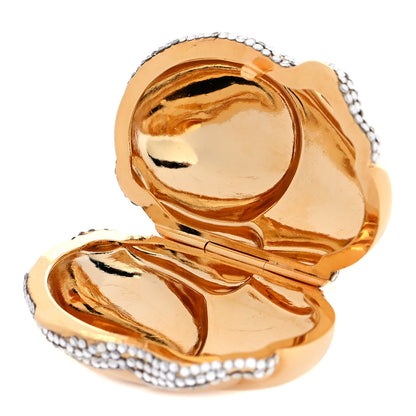 Judith Leiber Crystal Rabbit Minaudiere Pill Case Gold 3 of 4