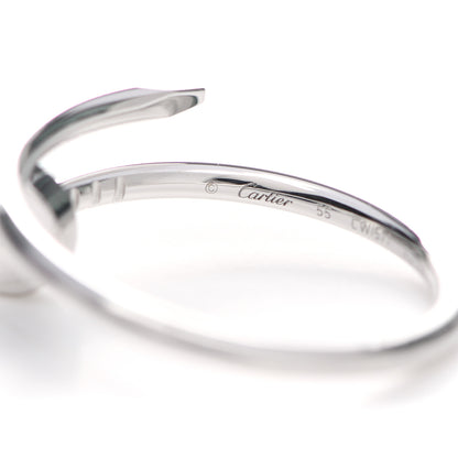 Cartier 18K White Gold Small Juste Un Clou Ring 55 7.25 3 of 6